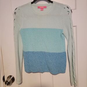 Lilly Pulitzer Mint and Blue Sweater